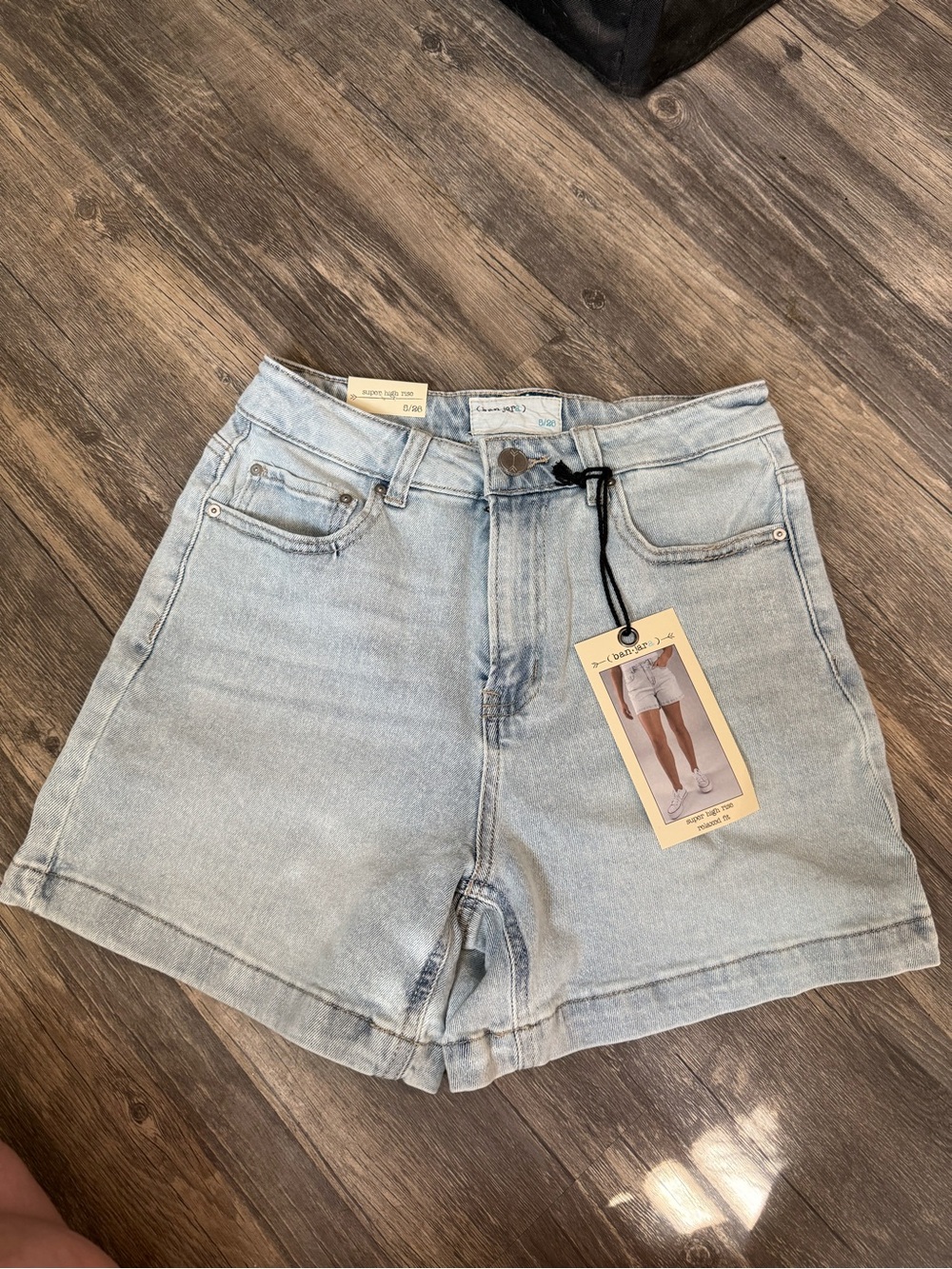 Light Blue High-Waist Women’s Denim Shorts